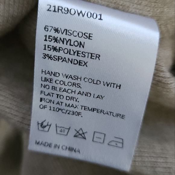 Nap Loungwear Knit Robe on Tan Oatmeal - Picture 7 of 7